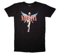 Nirvana Angelic Band Logo T Shirt Dress M Black