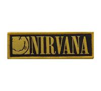 Rock Off officially licensed products Nirvana Band Logo Grunge Face Woven Patch One Size