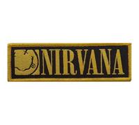 Rock Off officially licensed products Nirvana Band Logo Grunge Face Woven Patch One Size