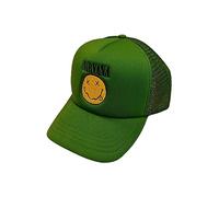 Nirvana Baseball Cap Band Logo Smile Official Green One Size