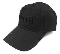 Nirvana Baseball Cap Text Band Logo new Official Black Strapback