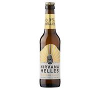 Nirvana - Bavarian Helles Lager, 12 x 330ml - 0.3% ABV - Alcohol Free Craft - IWSC Award Winner, Bronze 2025 - Low Calorie, Non Alcoholic Drinks, Vegan Alcohol, Craft Beer Gift Set