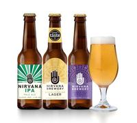 Nirvana Brewers Choice (12 x 330ml bottles) 0.5% ABV and Below | Tropical IPA, Bavarian Lager and Dark Stout | World Beer Awards GOLD 2024 | Non Alcoholic Premium Craft Beer Gift Sets | Vegan |