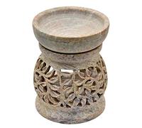 Nirvana Class Handmade Stone Aroma Burner Oil Diffusers Home Decor (Leaf)