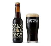 Nirvana - Dark and Smooth Stout, 0.5% ABV, 12 x 330ml Bottles - Notes of Cocoa, Coffee and Caramel, Vegan, Premium Zero Alcohol Stout - Alcohol Free