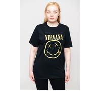 Nirvana Flower Sniffin T-Shirt in Black | Size: 4XL Nirvana Black 4XL