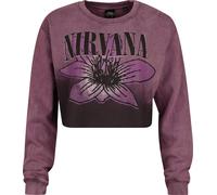 Nirvana Flower Sweatshirt burgundy S