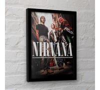 Nirvana Group Framed Poster Nirvana Multicolor