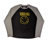 Nirvana - hoodies - Unisex - Raglan T-Shirt - Medium - Long Sleeves R - V500z