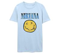 Nirvana Grunge Face Blue T Shirt L