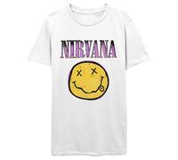 Nirvana Grunge Face Pink T Shirt