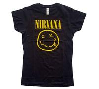 Nirvana Grunge Face Skinny Fit T Shirt XL Black