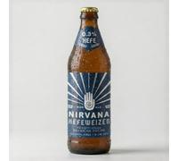 Nirvana - Hefeweizen, 0.3% ABV, 12 x 500ml - Unfiltered Traditional Bavarian Wheat Beer, IWSC Silver 2025, Low Calorie, Vegan, Beer Gift Set - Alcohol Free