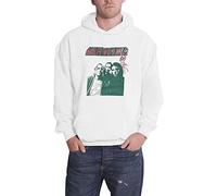 Nirvana Hoodie Flipper Band Logo Official Unisex White Pullover M