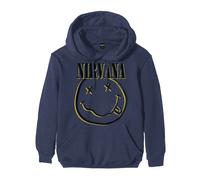 Inverse Grunge Smile Hoodie Nirvana Blue S
