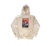 Nirvana Hoodie Trapper Hat Mono Band Logo Official Unisex Sand Pullover M