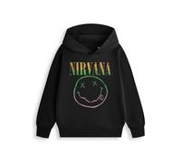 Nirvana Hoodie | Unisex Kids Black | Official Merch | Size: 3-4 Years Nirvana Black 3-4 Years