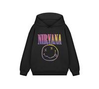 Nirvana Hoodie | Unisex Kids Black | Official Merch | Size: 7-8 Years Nirvana Black 7-8 Years