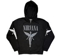 Rock Off officially licensed products Nirvana In Utero Mono Zipped Hoodie S Charcoal