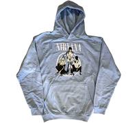 Nirvana Hoodie Trapper Hat Photo Official Unisex Light Blue Pullover S