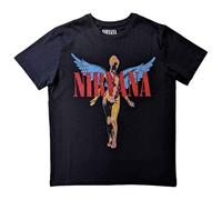 Nirvana In Utero Angelic Kids T-Shirt Black, black, Large (9/10 Yrs)