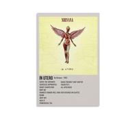 Nirvana In Utero Poster Aesthetics Canvas Wall Art Living Room Poster Modern Home Decoration Printing Poster Home Office Decoration Canvas Poster Art Poster DecorationUnframe-style-2412x18inch(30x45cm