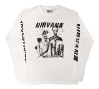Nirvana Incesticide White Long Sleeve Shirt NEW OFFICIAL