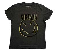 Nirvana Inverse Grunge Face T Shirt S Black