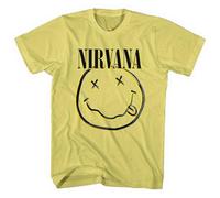 Nirvana Inverse Grunge Face T Shirt XXL Yellow