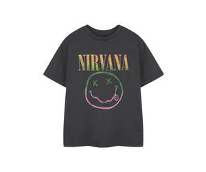 Nirvana Kids Short Sleeved T-Shirt (Black) in Grey | Size: 7-8 Years Nirvana Grey 7-8 Years