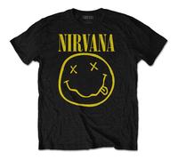 Nirvana Kids T-Shirt: Yellow Smiley OFFICIAL NEW