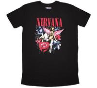 Nirvana in Utero Vintage Collage T Shirt Dress XXL Black
