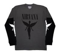 Nirvana - Layered Long Sleeve T-Shirt - Unisex - Layered Lon - X-Large - K500z