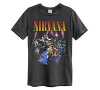 NIRVANA LIVE IN NEW YORK AMPLIFIED VINTAGE CHARCOAL SMALL - T-shirt