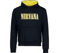 Nirvana Logo Hoodie black yellow XXL