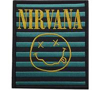 NIRVANA - Logo & Smiley Stripes [PATCH] Black