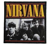 Rock Off officially licensed products Nirvana London Photo Woven Patch Accessory Size