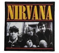Nirvana London Photo Woven Patch in Black Nirvana Black