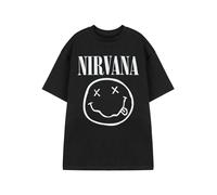 Nirvana Men's Adult Short Sleeved T-Shirt (Mens Black) in Black | Size: Small Nirvana Black S