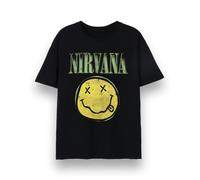 Nirvana Mens Black Classic Logo Short Sleeved T-Shirt - XX-Large