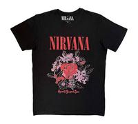 Nirvana Men's Heart Shaped Box Carbon T-Shirt in Black | Size: Large Nirvana Black L