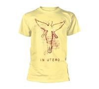 Nirvana Mens In Utero Printed Cotton T-Shirt / S Yellow PH3814