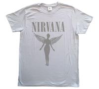 Nirvana Men's In Utero Tour Back Print T-Shirt in White | Size: Large Nirvana White L