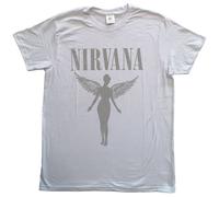 Nirvana Men's In Utero Tour Back Print T-Shirt in White | Size: XL Nirvana White XL