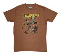 Nirvana Men's Incesticide Album T-Shirt in Brown | Size: Medium Nirvana Brown M