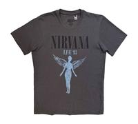 Nirvana Men's Live 93 Angel T-Shirt in Charcoal | Size: 2XL Nirvana Charcoal 2XL