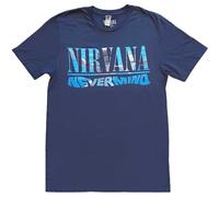 Nirvana Men's Nevermind Back Print T-Shirt in Navy | Size: Small Nirvana Navy S