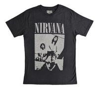Nirvana Men's Sitting T-Shirt in Black | Size: XL Nirvana Black XL