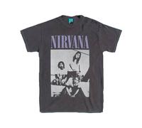 Nirvana Men's Vintage Wash T-Shirt in Charcoal | Size: Medium Nirvana Charcoal M