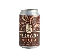 Nirvana Mocha - Alcohol Free Porter, Case of 12 Cans
